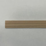 Dollhouse Supplies Unpainted Baseboard Molding , Miniature Skirting Board , Miniature Wall Panel Molding 18 Inch Long
