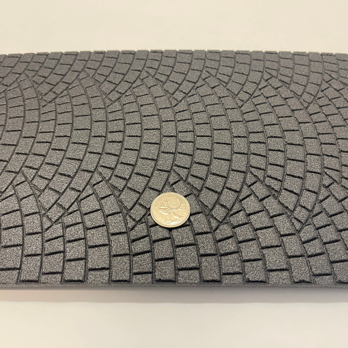 1:12 Scale Fan Pattern Cobblestone Paving Foam Board, 15-3/4 x 7-7/8 inch, DIY Dollhouse Supply