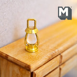 Miniature Brass lamp Lantern 1:12 Scale Dollhouse Supplies Outdoor Lighting Fixture (non functional) - C085