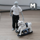 Dollhouse Supplies Rocking Horse Baby Horse Rocker 1:12 Scale Miniature (cast resin) - G094