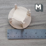 Unpainted Dollhouse Round Table 1:12 Scale Miniature Coffee Table Flower Table - i030