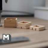 Dollhouse Supplies Wood Crates 1:12 Scale Miniature Fruit Crate Vegetables Crate Food Crate Wine Crate Display Crate Set of 3 - F025