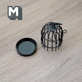 Miniature Birdcage 1:12 Scale Dollhouse Metal Aviary (black) B056