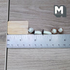 1:12 Scale Miniature Wood Serving Board with Mushrooms, Set of 6, 1-7/16 inch long, DIY Dollhouse Supply