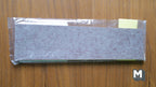 1:12 scale miniature kitchen countertop kit in gray granite finish with wood trim, shown in its clear package