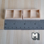 Miniature Divided Crates 1:12 Scale Dollhouse Supplies Fruit Crate Vegetables Crate Food Crate Wine Crate Display Crate Set of 2 - F057