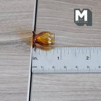1:12 Scale Miniature Glass Vase with Flared Rim, 13/16 inch tall, DIY Dollhouse Supply (amber)