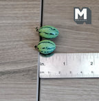 Mini pastèques rayées miniatures à l'échelle 1:12, lot de 2, 1,9 cm de long, fourniture pour maison de poupée à faire soi-même
