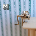 1:12 Scale Miniature Metal Meat Grinder with Table Clamp, 7/8 inch tall, DIY Dollhouse Supply