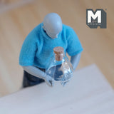 Miniature Glass Wine Decanter 1:12 Scale Dollhouse Supplies Carafe , Wine Pitcher , Wine Vessel Glass Vase Flask 1 inch tall (glass) - H041