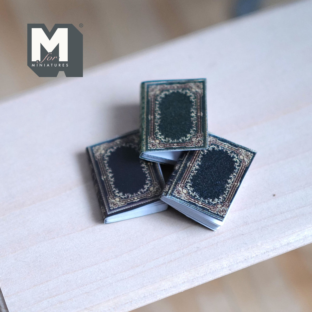 1:12 Dollhouse Supplies living room decoration miniature hardcover book set of 3 - C039