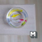 1:12 Scale Miniature Glass Fish Bowl with 2 Fish, 1-9/16 inch dia., DIY Dollhouse Supply