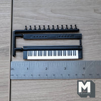 1:12 Scale Miniature Key Organ Keyboard with Pulls (self assemble required) from Chrysnbon - C060