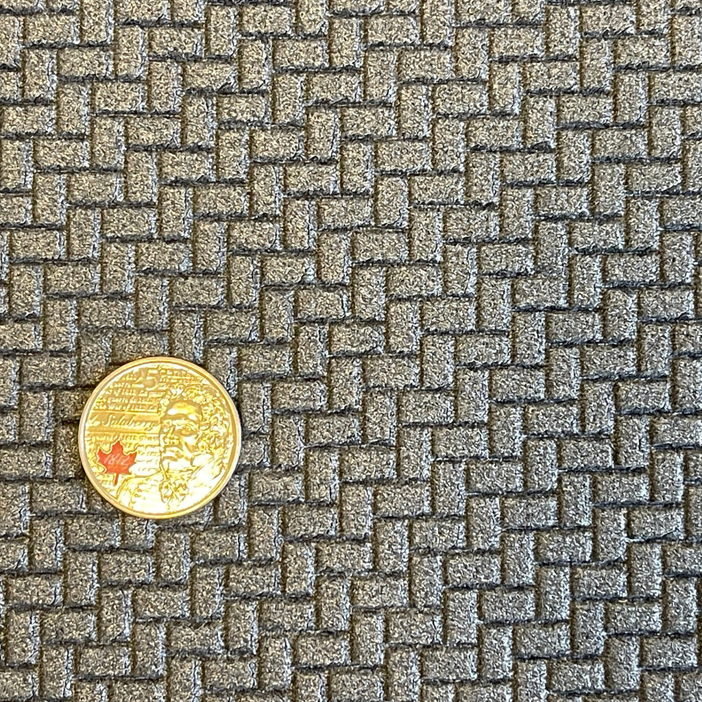 1:12 Scale Herringbone Brick Paving Foam Board, 15-3/4 x 7-7/8 inch, DIY Dollhouse Supply