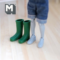 Miniature Rain Boots 1:12 Scale Apparel Green Rubber Rain Boots (plastic) - B063