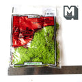 1:12 scale miniature artificial lichen in light green, foliage scenery for garden and diorama terrain, shown in its bag