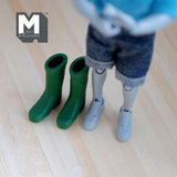 Miniature Rain Boots 1:12 Scale Apparel Green Rubber Rain Boots (plastic) - B063