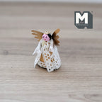Dollhouse Supplies Christmas Tree Top Angel with Gold Wings 1:12 Scale Miniature Tree Topper - G052