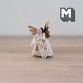 Dollhouse Supplies Christmas Tree Top Angel with Gold Wings 1:12 Scale Miniature Tree Topper - G052