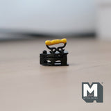 1:12 Scale Miniature Metal Iron Dollhouse Laundry Accessories Classic Style (black) - E048