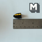 1:12 Scale Miniature Metal Classic Flat Iron with Gold Handle, 3/4 inch long, DIY Dollhouse Supply (black)