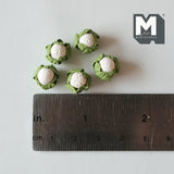 1:12 Scale Dollhouse Supplies Miniature Vegetable 5 x Mini Cauliflowers 3/8 inch (Dia.) - E031