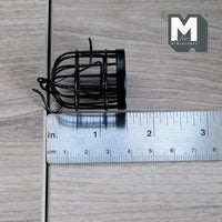 Miniature Birdcage 1:12 Scale Dollhouse Metal Aviary (black) B056