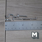 1:12 Scale Miniature Metal Hand Tools, Hammers, Pincers and Bit Brace, Set of 6, 1-1/16 inch long, DIY Dollhouse Supply