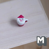 Miniature Christmas Hot Beverage 1:12 Scale Dollhouse Supplies Candy Drink with Cream Foam (non-drinkable) - E095