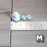 Miniature Teapot and Cups 1:12 Scale  Set of 3 (white)  - B023