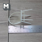1:12 Scale Miniature Bow Back Spindle Chair, 2-7/8 inch tall, DIY Dollhouse Supply (cream)