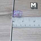 1:12 Scale Miniature Glass Vase with Flared Rim, 13/16 inch tall, DIY Dollhouse Supply (lavender)
