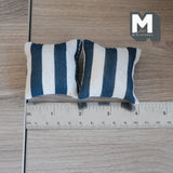 Dollhouse Supplies Cushions Miniature Sofa Pillows Set of 2 (beige and blue) - J004