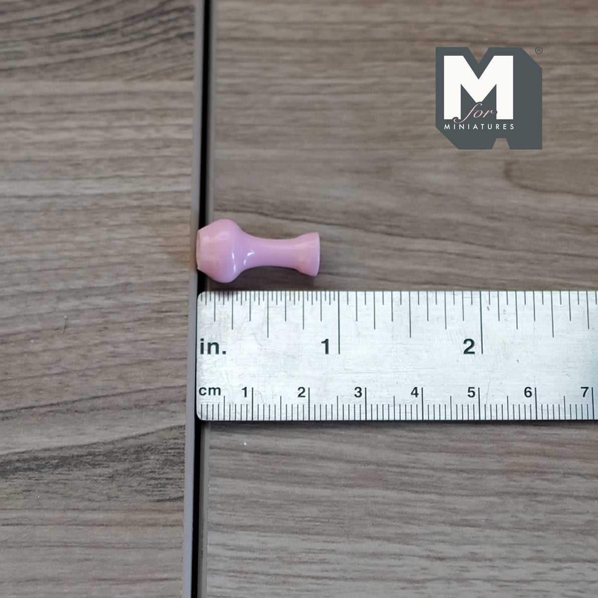 1:12 Scale Miniature Slim Neck Bud Vase, 13/16 inch tall, DIY Dollhouse Supply (pink)