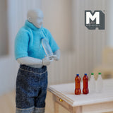 1:12 Scale dollhouse miniatures bottled water set of 5 - H021