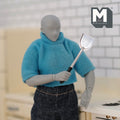 1:12 Scale Miniature Spatula, Kitchen Utensil, 1-5/8 inch long, DIY Dollhouse Supply (silver) (metal)