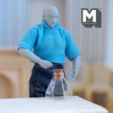Miniature Glass Wine Decanter 1:12 Scale Dollhouse Supplies Carafe , Wine Pitcher , Wine Vessel Glass Vase Flask 1 inch tall (glass) - H041