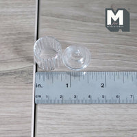 Dollhouse Miniature Glass Canister Glass Jar 1:12 Scale Container with Lid 1-7/16 inch tall - H041