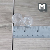 Dollhouse Miniature Glass Canister Glass Jar 1:12 Scale Container with Lid 1-7/16 inch tall - H041