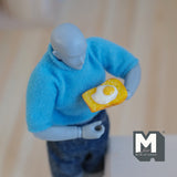 Miniature Sunny Side Up Egg on Toast 1:9 Scale Dollhouse Supplies Food (non-edible) - H021