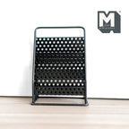 1:12 Scale Miniature Metal Newspaper Stand with Magazines and Books, 4-7/16 inch tall, DIY Dollhouse Supply (black)