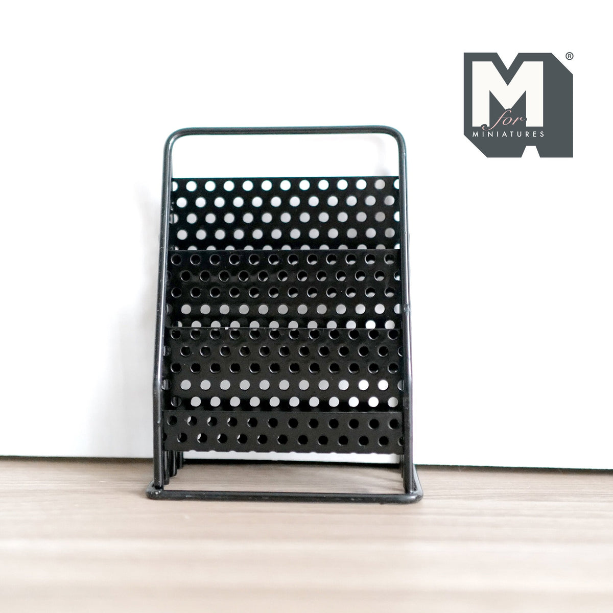 1:12 Scale Miniature Metal Newspaper Stand with Magazines and Books, 4-7/16 inch tall, DIY Dollhouse Supply (black)
