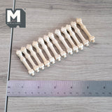 Dollhouse Porch Spindle Set of 12 , Miniature 1:12 Scale Wooden Handrail Spindles 1-15/16 inch tall - I033