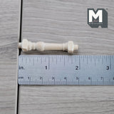 Dollhouse Porch Spindle Set of 12 , Miniature 1:12 Scale Wooden Handrail Spindles 1-15/16 inch tall - I033