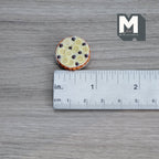 Miniature banana and blueberry Pie with Metal Plate 1:12 Scale Dollhouse Food 13/16"(Dia.) (clay)- E018
