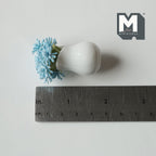 1:12 Scale Miniature Flowers in Ceramic Pitcher Vase, 1-15/16 inch tall, DIY Dollhouse Supply (blue)