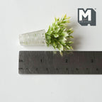 1:12 Scale Miniature White Flowers in Clear Hexagon Glass Vase, 2-3/16 inch tall, DIY Dollhouse Supply