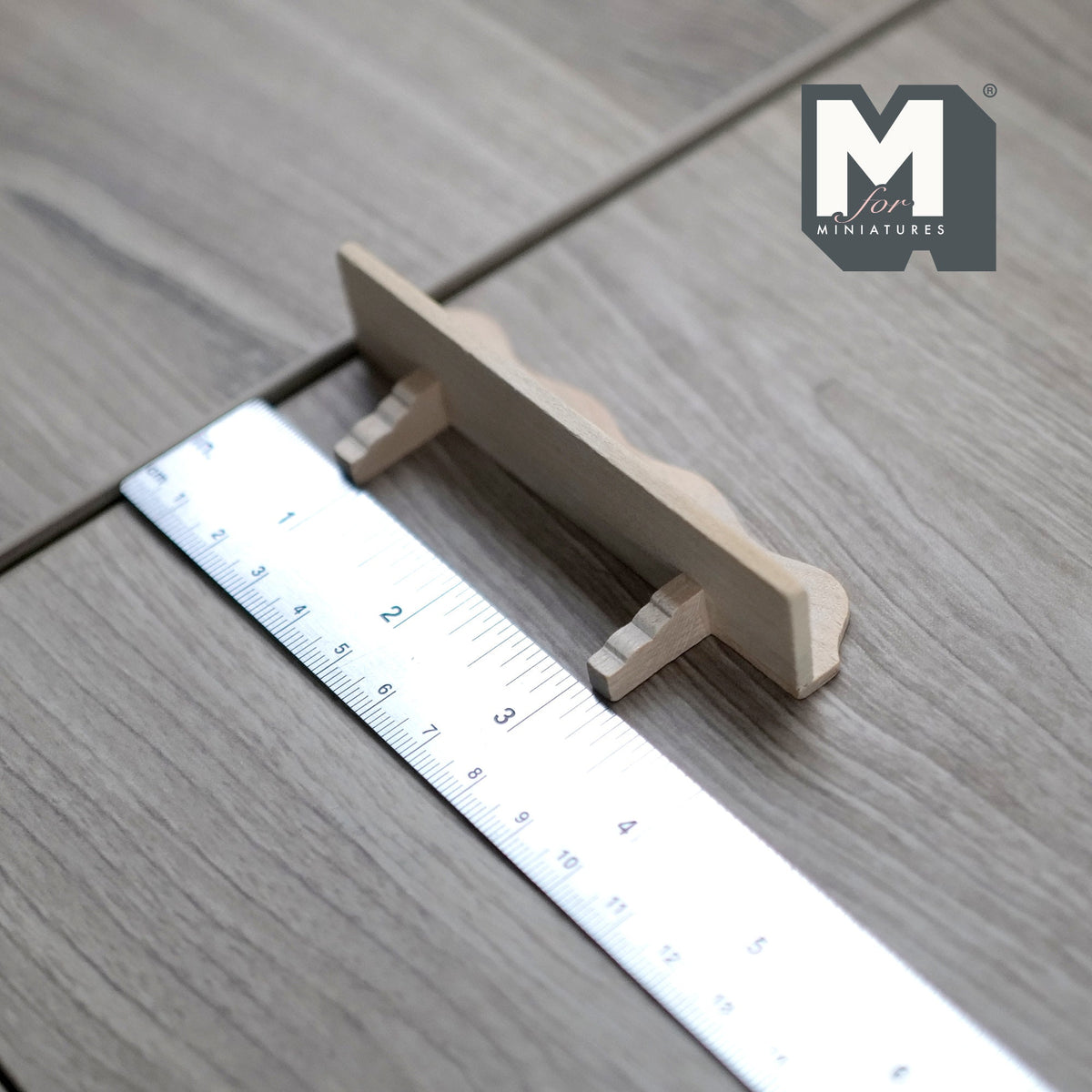 Dollhouse Supplies miniature 1:12 scale Unpainted Wood Wall Bracket, Wall rack, wall shelf - I034