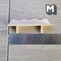 Dollhouse Supplies miniature 1:12 scale Unpainted Wood Wall Bracket, Wall rack, wall shelf - I034