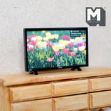 Dollhouse Supplies television with replaceable screens 1:12 miniature tv  - H024